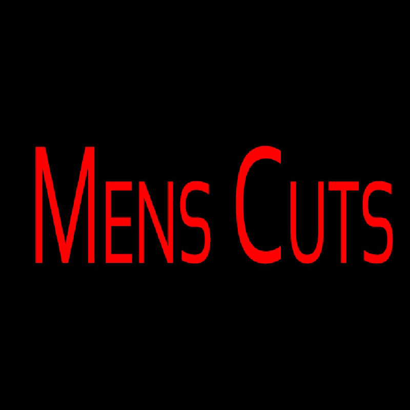 Mens Cuts Neonskylt