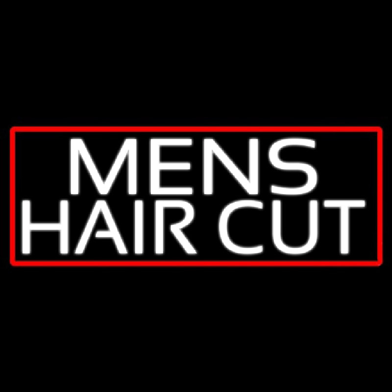 Mens Hair Cut Neonskylt