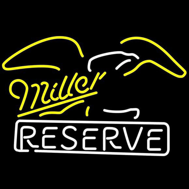 Miller Eagle Reserve Beer Sign Neonskylt