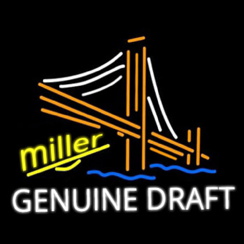 Miller Golden Gate Bridge Neonskylt