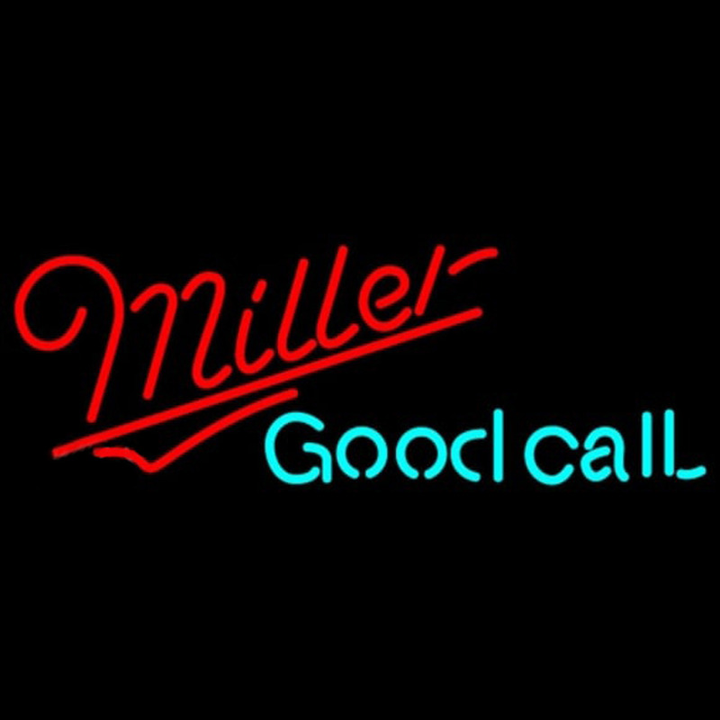 Miller Good Call Beer Sign Neonskylt