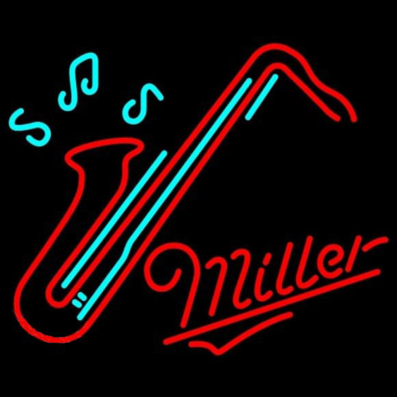 Miller Sa ophone Beer Sign Neonskylt