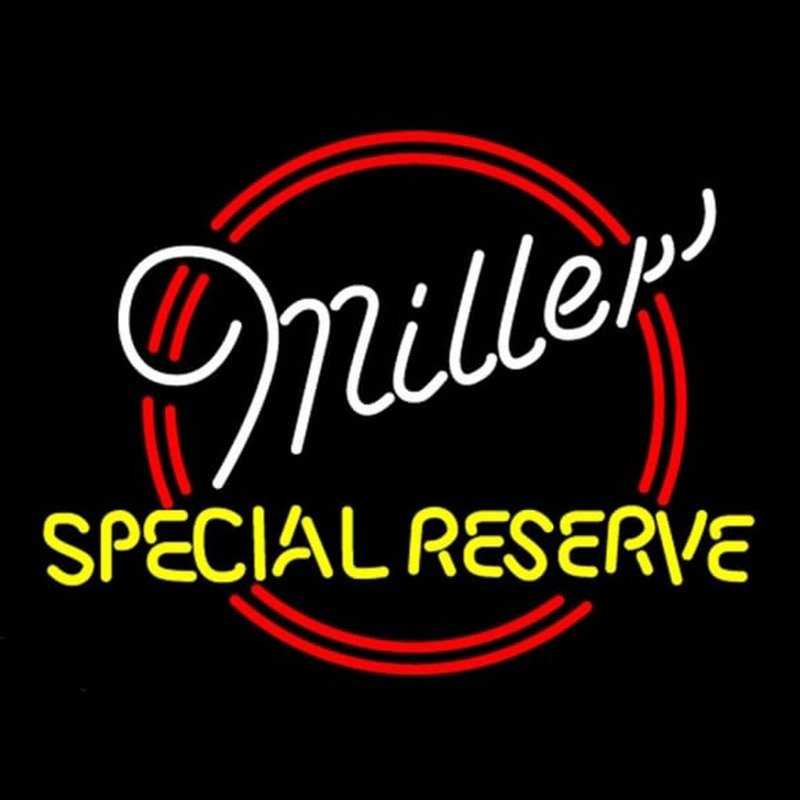 Miller Special Reserve Beer Sign Neonskylt