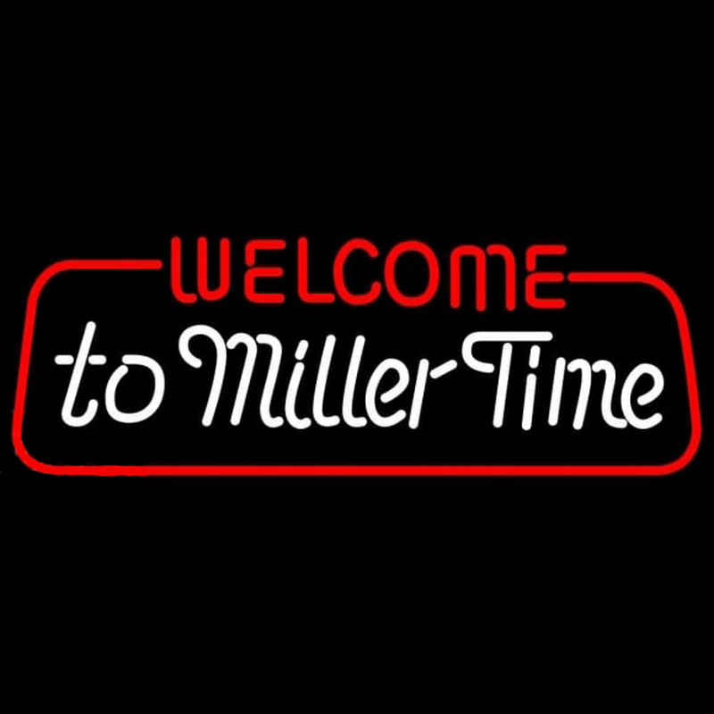 Miller welcome to time Beer Sign Neonskylt