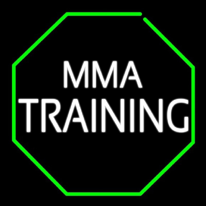 Mma Training Martial Arts Neonskylt