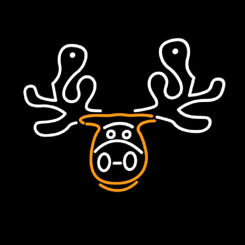 Moose Head Logo Neonskylt