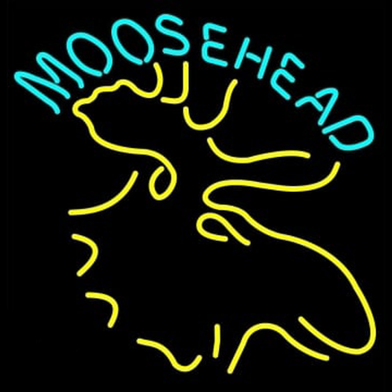 Moose Head Logo Neonskylt