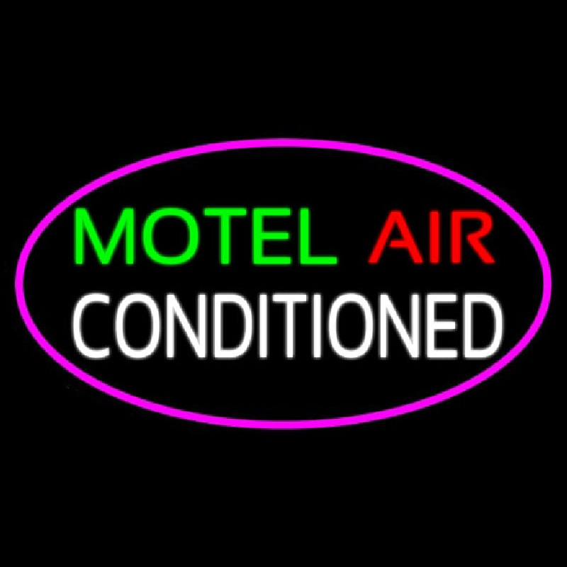 Motel Air Conditioned Neonskylt