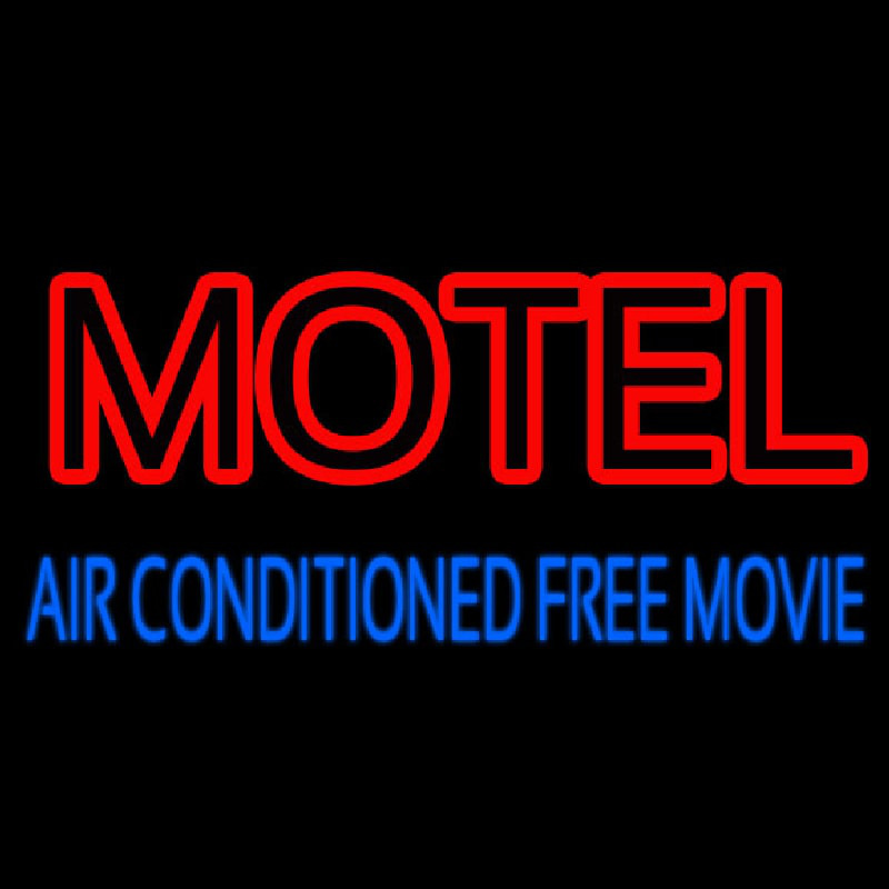 Motel Air Conditioned Neonskylt