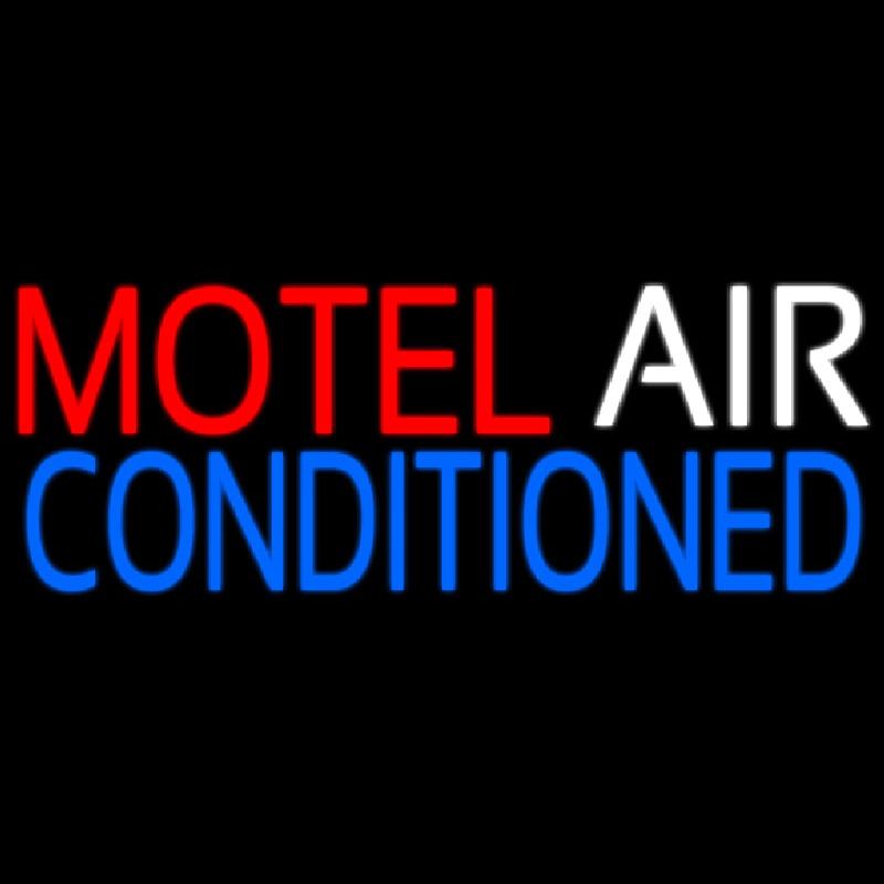 Motel Air Conditioned Neonskylt