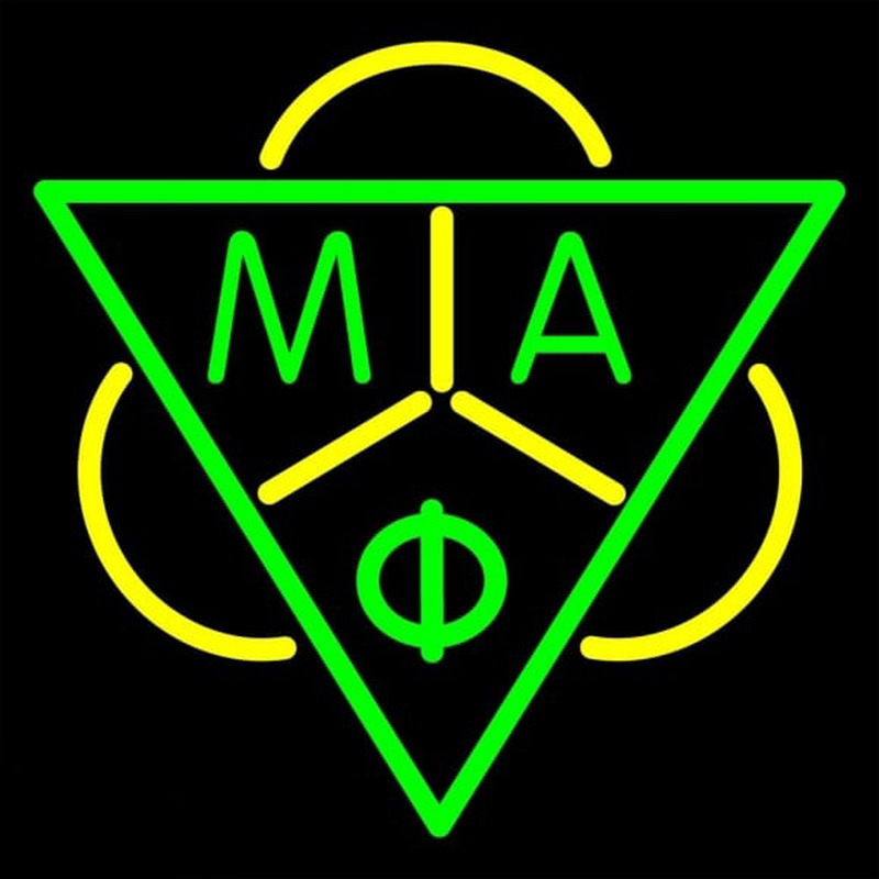 Mu Alpha Phi Logo Neonskylt