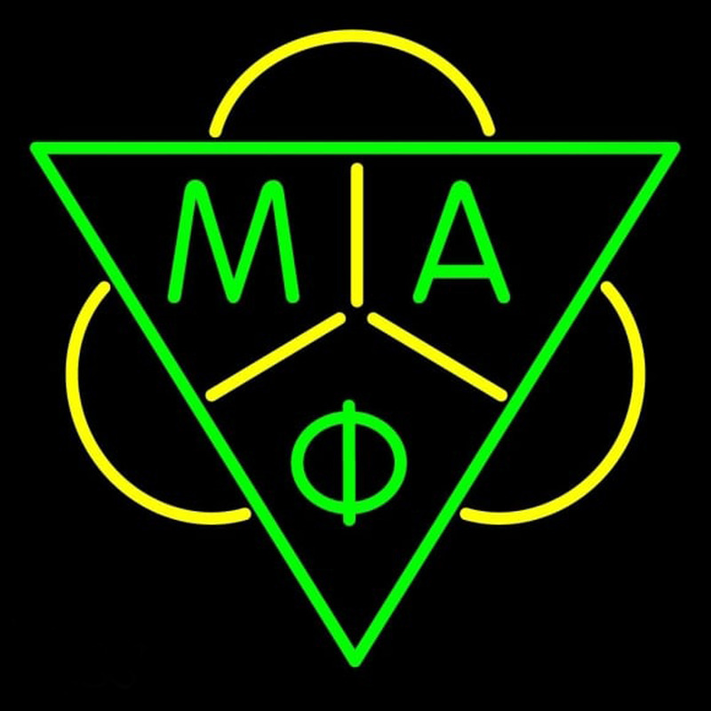 Mu Alpha Phi Logo Neonskylt