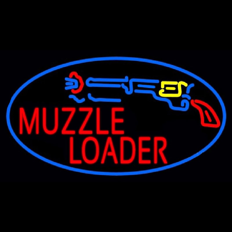 Muzzle Loader Neonskylt