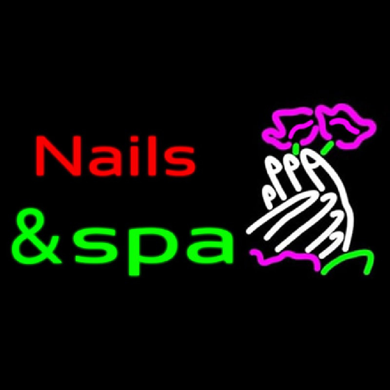 Nails And Spa Neonskylt