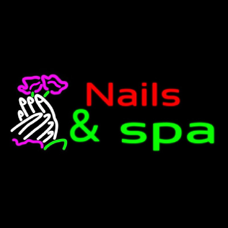 Nails And Spa Neonskylt