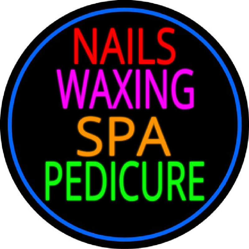 Nails Wa ing Spa Pedicure Neonskylt