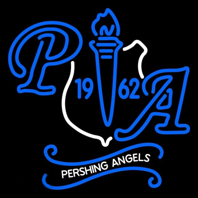 National Society of Pershing Angels Inc Logo Neonskylt