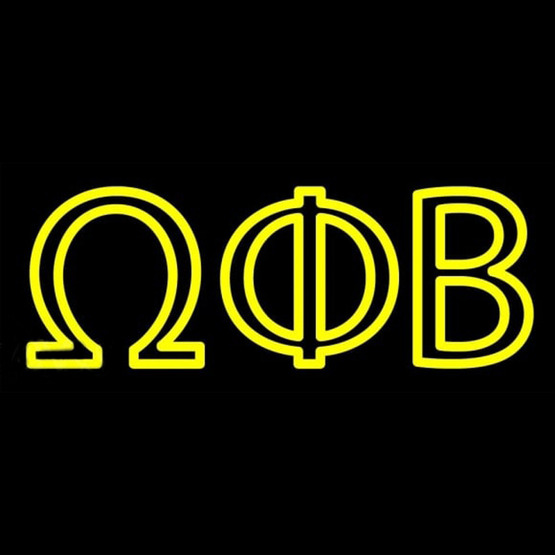 Omega Phi Beta Neonskylt