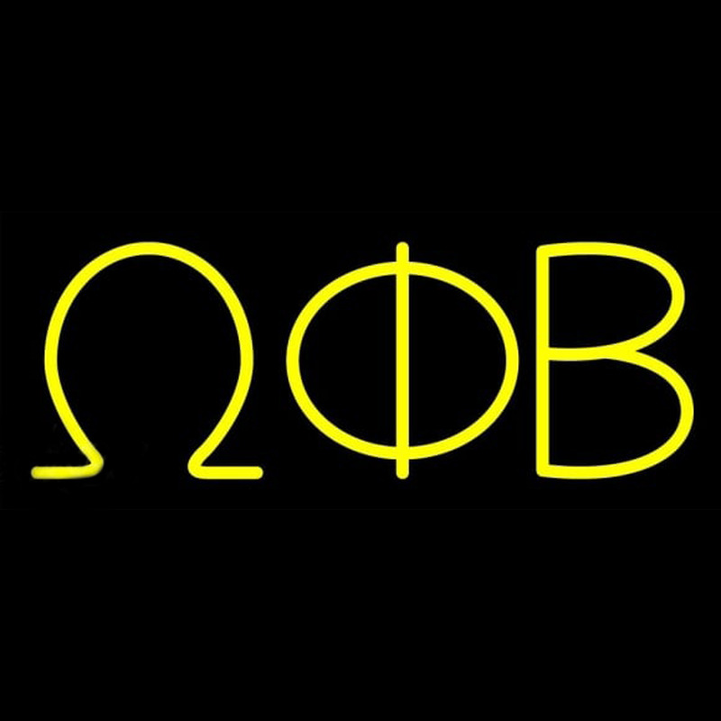 Omega Phi Beta Neonskylt