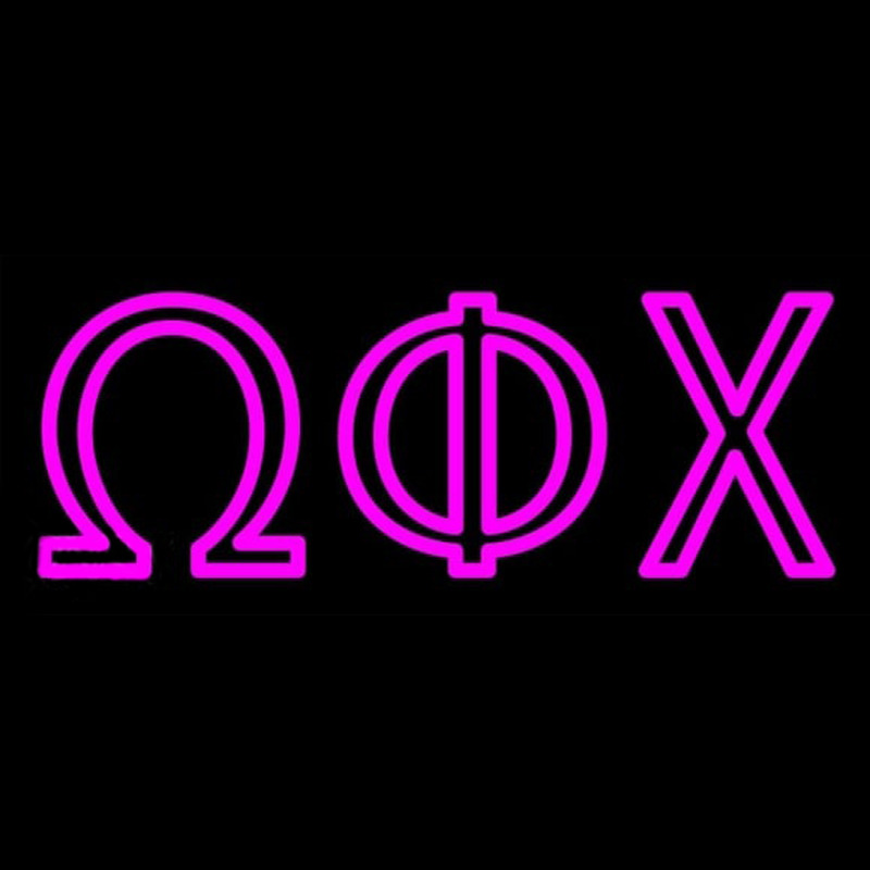 Omega Phi Chi Neonskylt