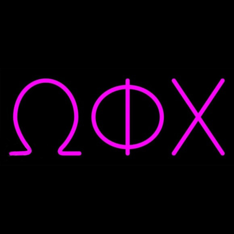 Omega Phi Chi Neonskylt