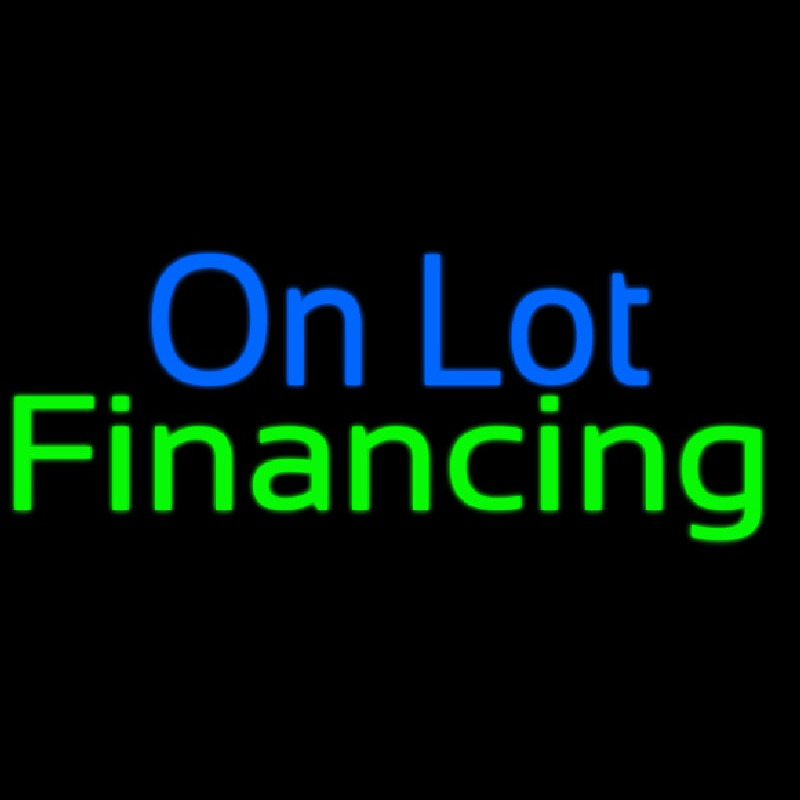 On Lot Financing Neonskylt