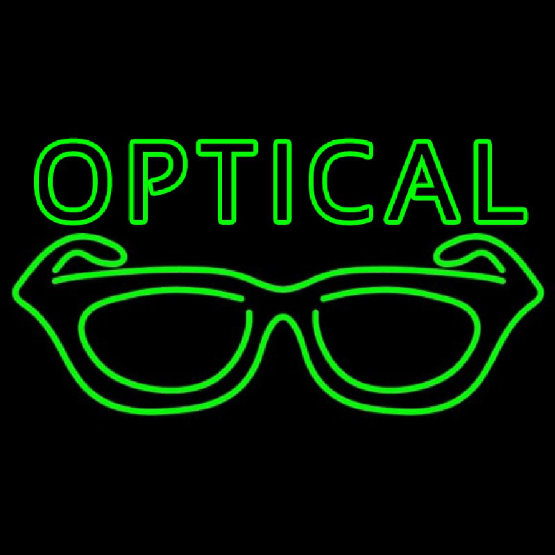 Optical With Glass Logo Neonskylt