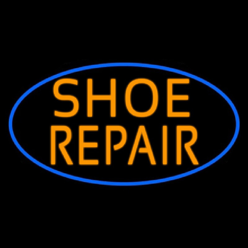 Orange Shoe Repair Neonskylt