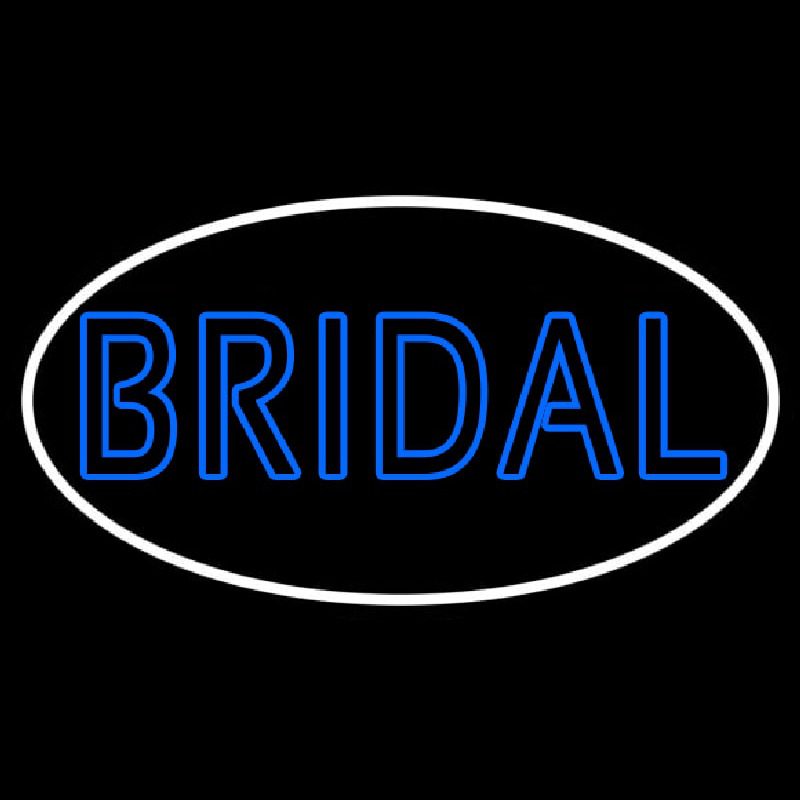 Oval Bridal Block Neonskylt