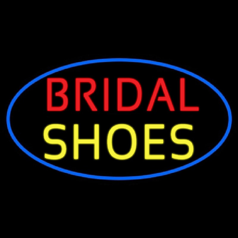 Oval Bridal Shoes Neonskylt