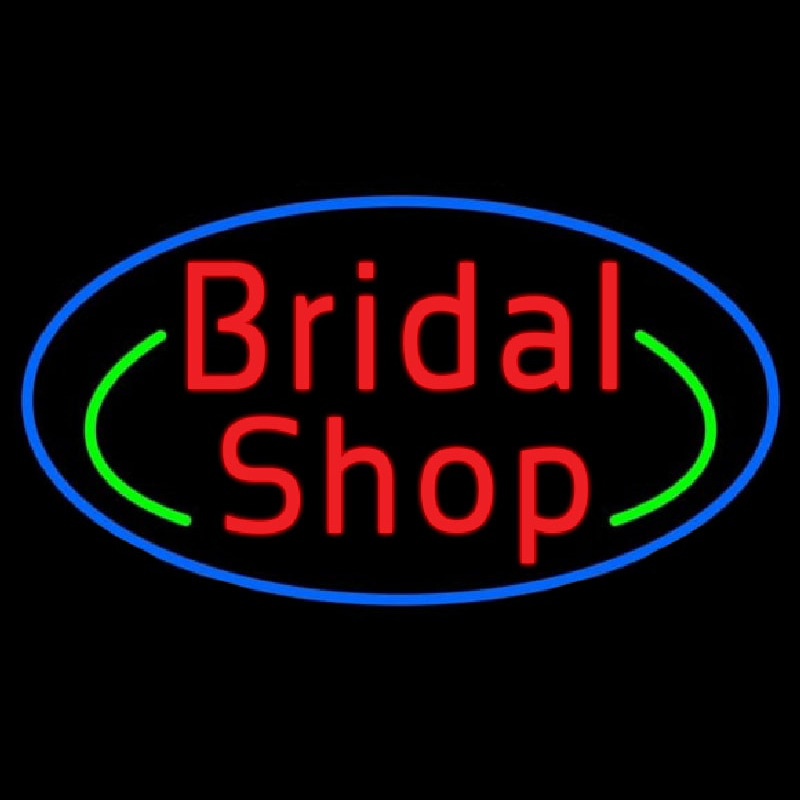 Oval Bridal Shop Neonskylt