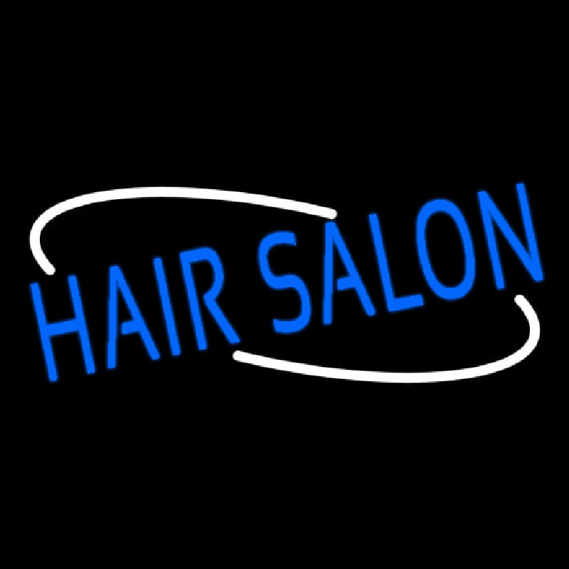 Oval Hair Salon Neonskylt