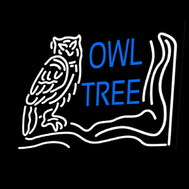 Owl Tree Neonskylt