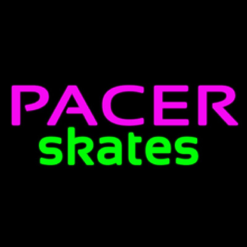 Pacer Skates Logo Neonskylt