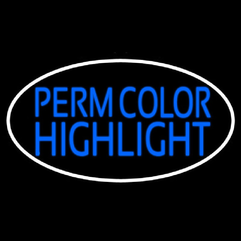 Perm Color Highlight Neonskylt