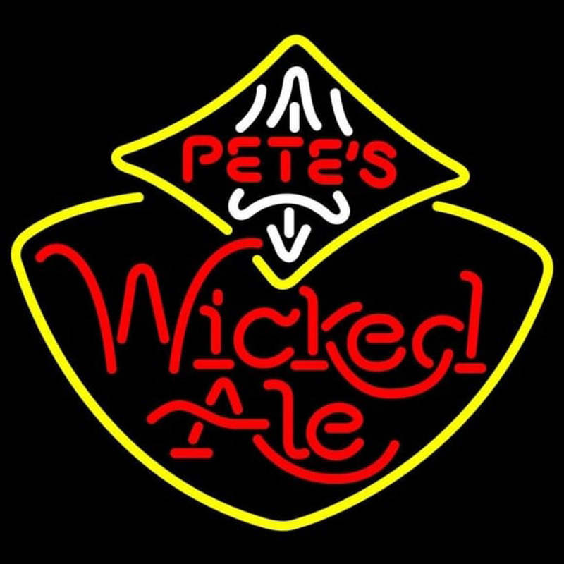 Petes Wicked Ale Beer Sign Neonskylt