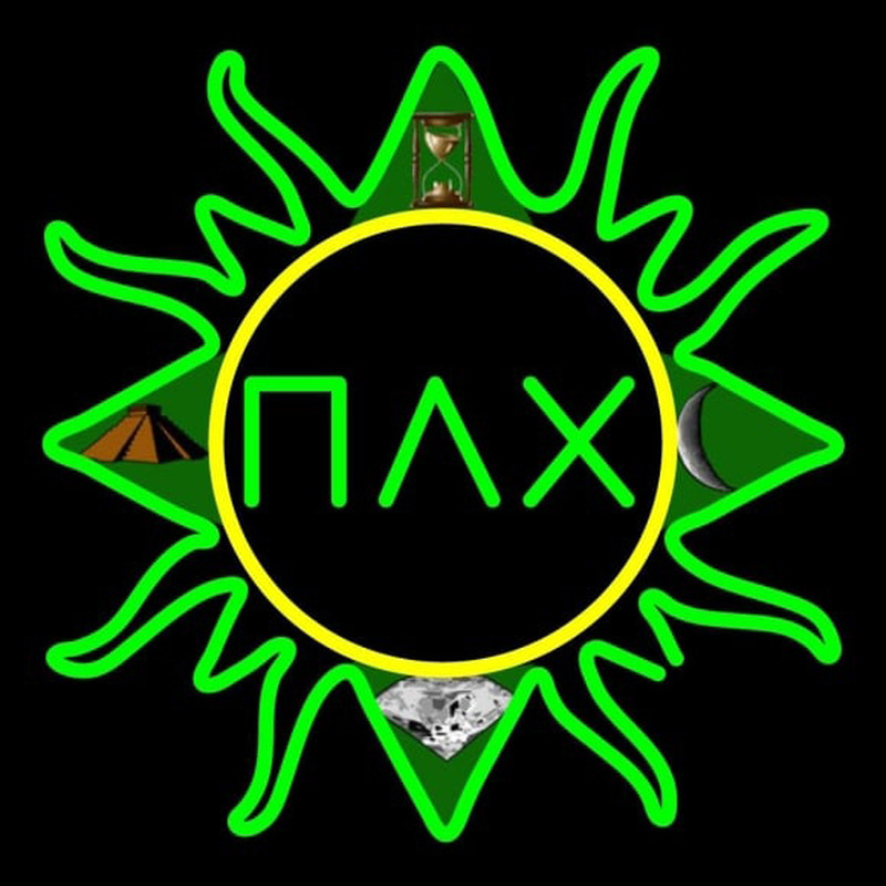 Pi Lambda Chi Latina Greek Logo Neonskylt