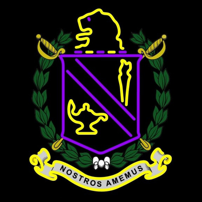 Pi Lambda Phi Chapters Logo Neonskylt