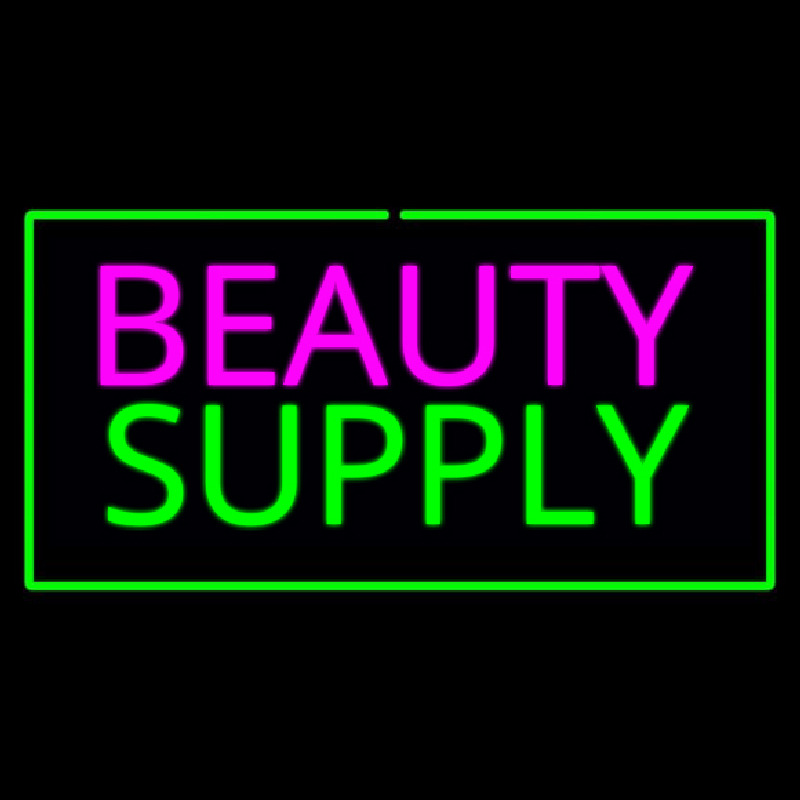 Pink Beauty Green Supply Green Border Neonskylt