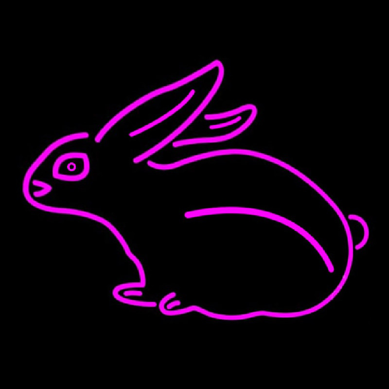 Pink Rabbit Neonskylt