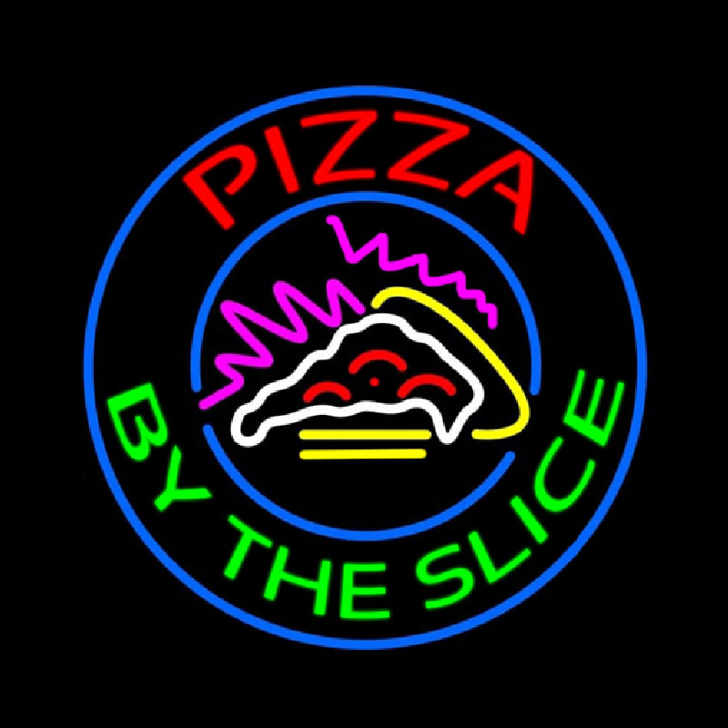 Pizza By The Slice Neonskylt