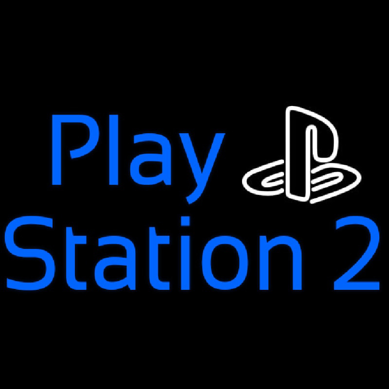 Playstation 2 Neonskylt