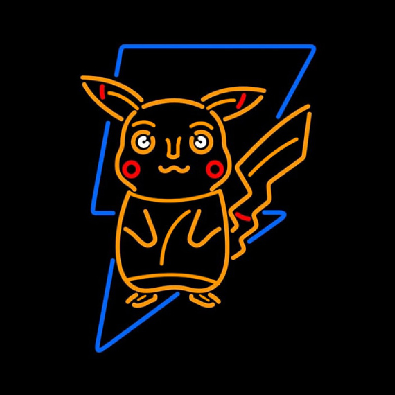 Pokeman Go Pikachu Neonskylt