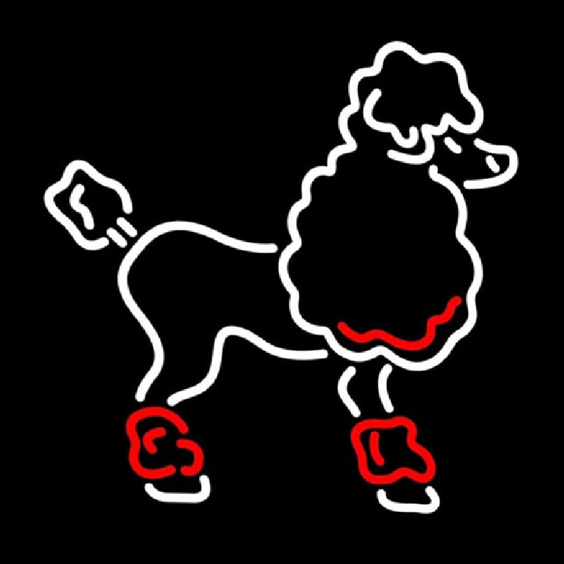 Poodle Neonskylt