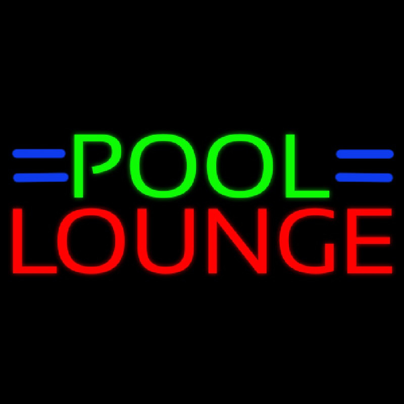 Pool Lounge Neonskylt