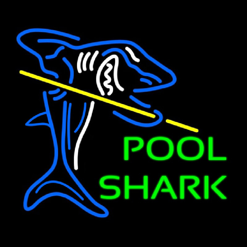 Pool Shark Neonskylt