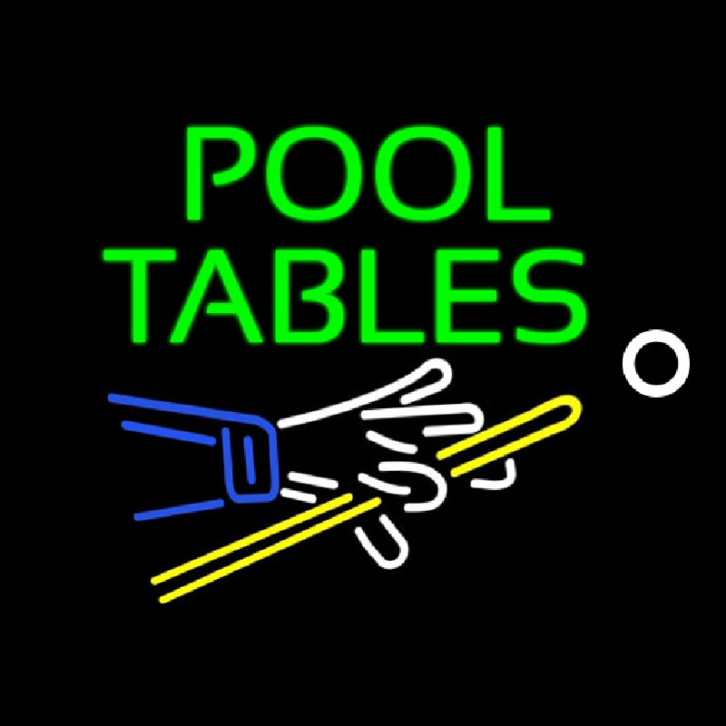 Pool Tables Neonskylt