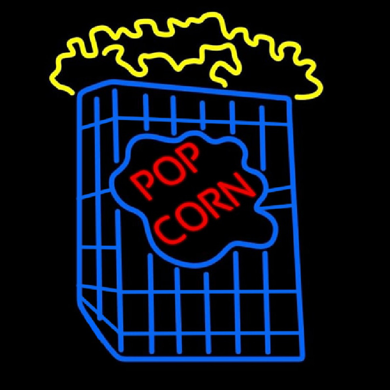 Popcorn With Logo Neonskylt