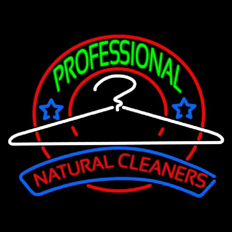 Professional Natural Cleaners Neonskylt