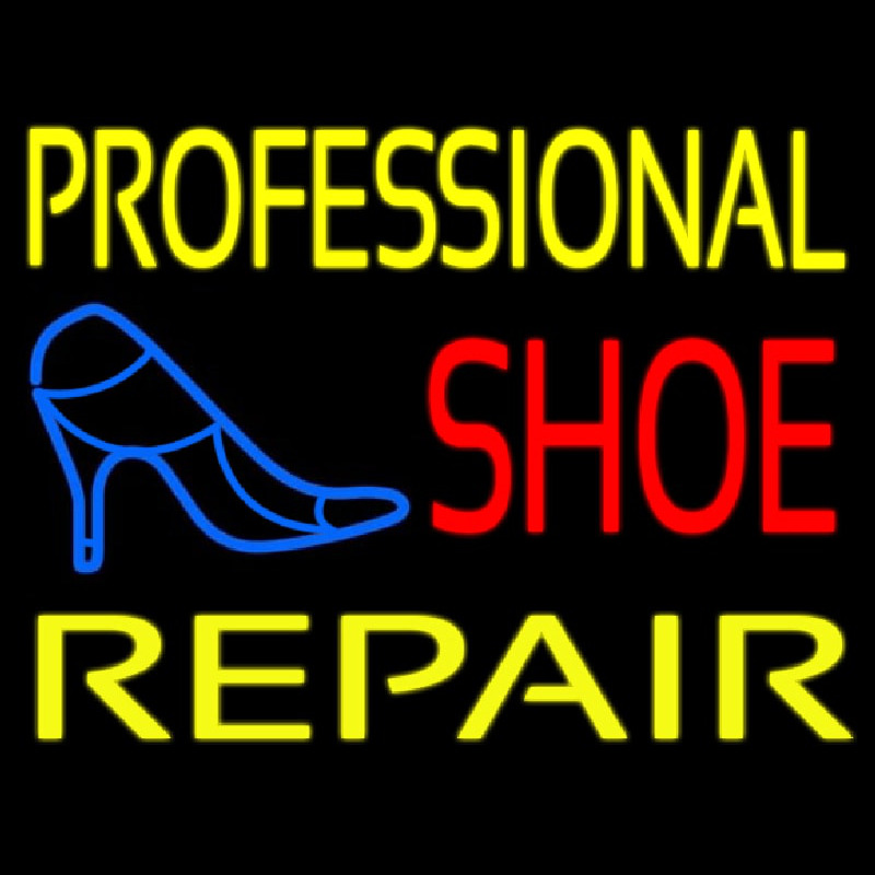 Professional Shoe Repair Neonskylt